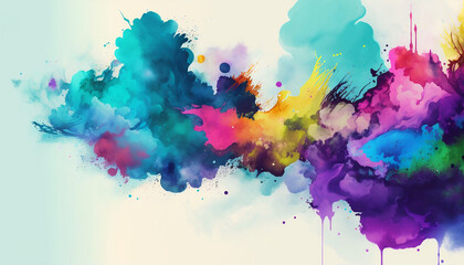 Abstract Colorful Water Color Background Wallpaper