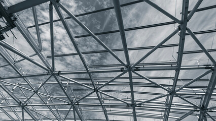 Fototapeta premium glass roof structure