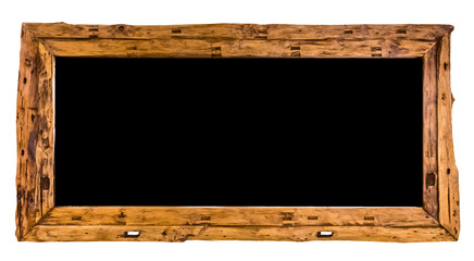Tableau cadre bois de récupération recyclé vintage 