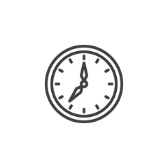 Clock time line icon