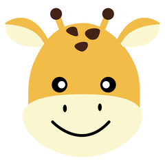 Obraz premium giraffe cute cartoon for kid png image