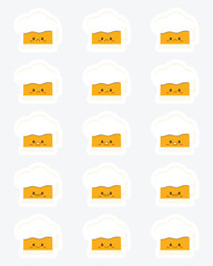 Set of beer character bullet journal stickers, planner, scrapbook stickers design.