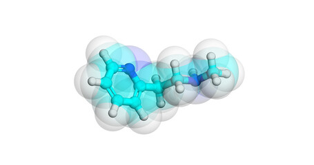Serc / Betahistine, Ménière's disease, 3D molecule 4K 
