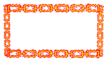 Flame Chain Frame Illustration Design