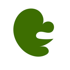 Green Minimalism Aesthetics Blob