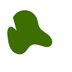 Green Minimalism Aesthetics Blob