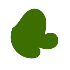 Green Minimalism Aesthetics Blob