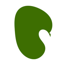 Green Minimalism Aesthetics Blob