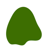 Green Minimalism Aesthetics Blob