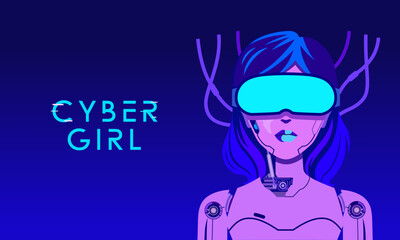 Woman cyborg future robot character technology artificial intelligence