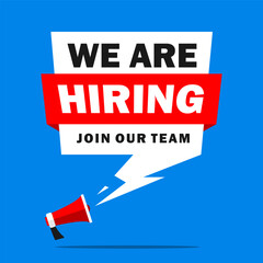 recruitment design. we are hiring. design for poster and social media template