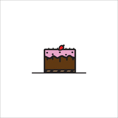 cake icon vector design