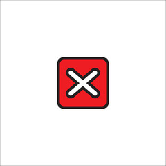 Wrong color icon vector design