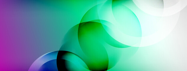 Abstract background - geometric composition created with lights and shadows. Technology or business digital template