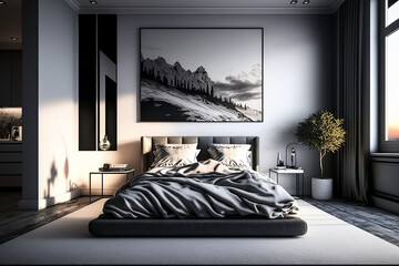 bed room with family, dark bed room, bed room night, empty bed room, bed room wall, room setting, bed setting, bed room, setting generative ai tool