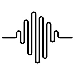 Black Audio Wave Round