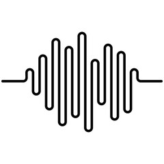 Black Audio Wave Round