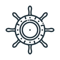 boat steering wheel nautical © Stockgiu