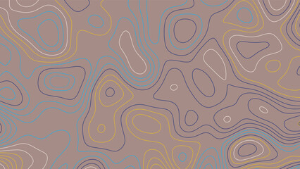 Topographic map background. Grid map. Pattern of contour lines. Abstract vector illustration. Abstract topography map. Vector background.