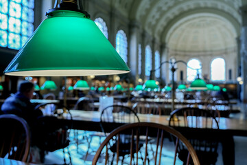 Breathtaking architecture details of panoramic dome mural columns scenic building interior view with historic walls, chandeliers, marble statues and staircases in public city landmark