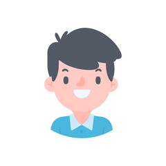 Avatar with a young face pictures of men and women of various nationalities
