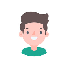 Avatar with a young face pictures of men and women of various nationalities