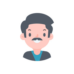 Avatar with a young face pictures of men and women of various nationalities