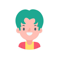 Avatar with a young face pictures of men and women of various nationalities