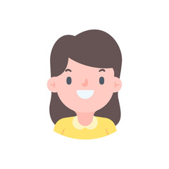 Avatar with a young face pictures of men and women of various nationalities