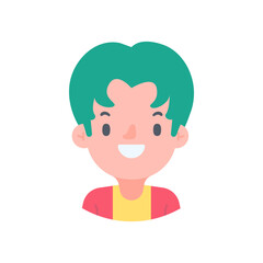 Avatar with a young face pictures of men and women of various nationalities