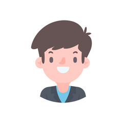 Avatar with a young face pictures of men and women of various nationalities