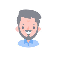 Avatar with a young face pictures of men and women of various nationalities