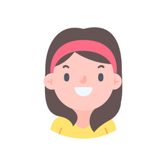 Avatar with a young face pictures of men and women of various nationalities