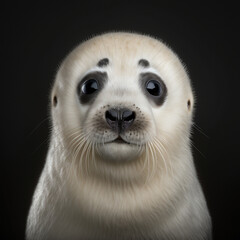 close up of a seal - generative ai