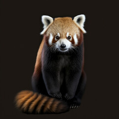 red panda in the studio - generative ai