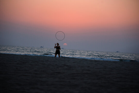 Hoopa Hula Ring - Dance on the beach 