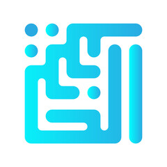 Fototapeta premium calligraphy icon