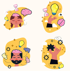Set Collection Cartoon Brainstorm 
