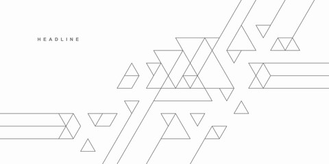 Abstract geometric technological background. Vector creative design.