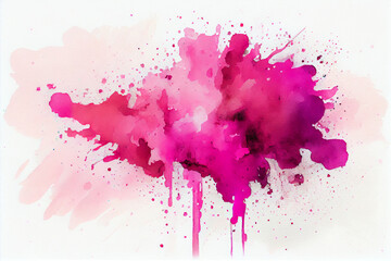 Pink color watercolor effect background