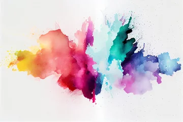 Poster Multicolor watercolor effect background © Muhammad