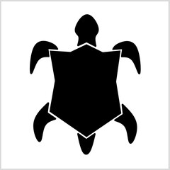 Fototapeta premium Shield icon conception with turtle icon, Vector Illustration for Icon, Logo etc