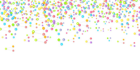 Social media marketing icons internet tags target