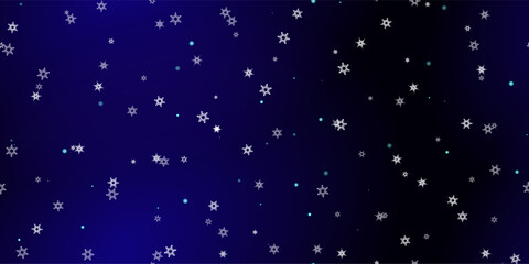Falling Snowflakes seamless pattern flying snow