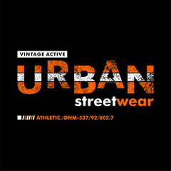 vintage active urban streetwear typography style