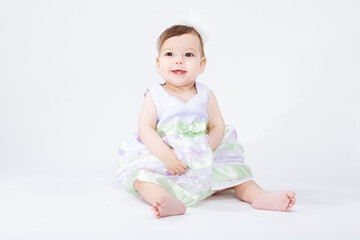 Happy and Smiling Caucasian LIttle Girl.