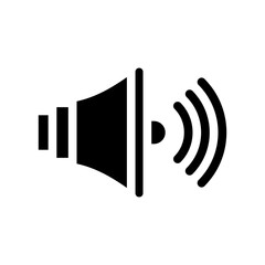 volume solid icon illustration vector graphic