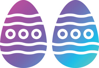 Easter egg Vector Icon Design Illustration