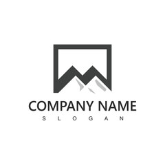 Mountain Logo Design Vector, Mountain Icon