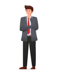 man in suit. businessman illustration